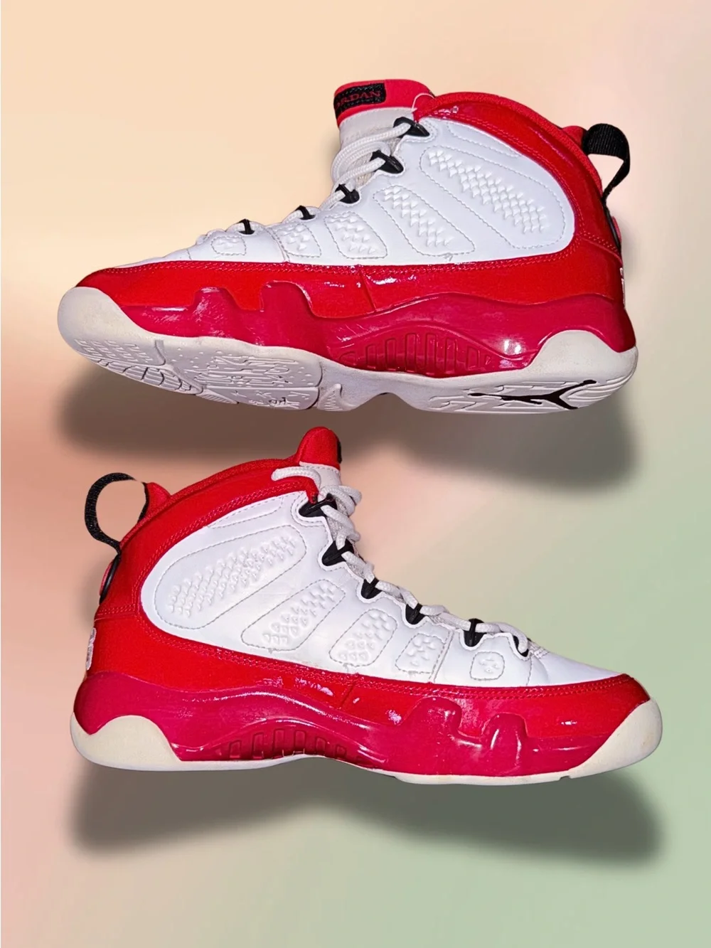 Air Jordan 9 Retro GS Gym Red White Black 2019 Sneakers 302359-160 Size 5Y